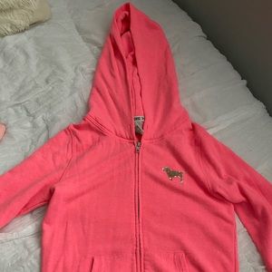 PINK zip up hoodie